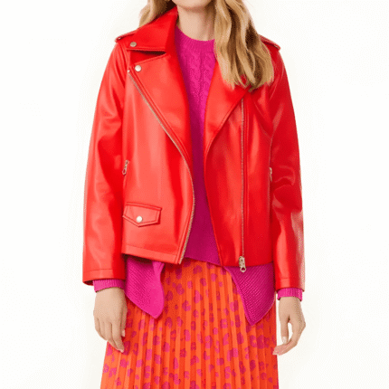 Veste de moto -rouge